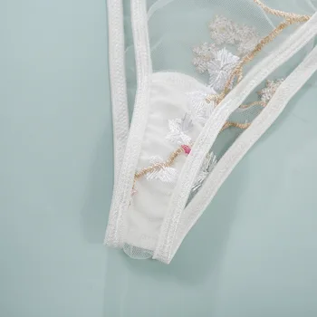 Aduloty Nové žien bielizeň vyšívané čipky podprsenka oka priesvitný set spodnej bielizne sexy pohľadu podprsenka nastaviť čipky pánty nastaviť sexy pyžamo