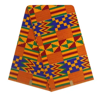 Africké Vytlačí Textílie Zaručené Skutočné Vosk Tissu Bavlny Najvyššej Kvality Šijací Materiál Na Spoločenské Šaty