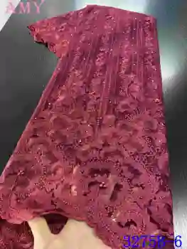 Africké Čipky Textílie Vyšívané Nigérijský Čipky Textílie 2020 Vysoko Kvalitnej Čipky francúzsky Tylu Šaty Pre Ženy AMY3275B