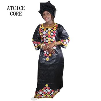 Africké šaty pre ženy módneho dizajnu nových afrických bazin výšivky dizajn šaty LA105#