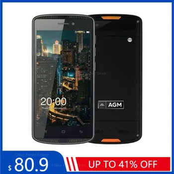 AGM X1 Mini 4G LTE Smartphone 4000mAh Vodotesný IP68 Shockproof Android 6.0 5.0