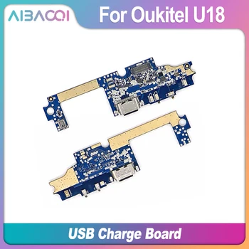 AiBaoQi Nový, Originálny usb konektor poplatok rada Pre Oukitel U 18 Mobilný Telefón, Flex Káble plnenie modul mobilný telefón, Mini USB Port