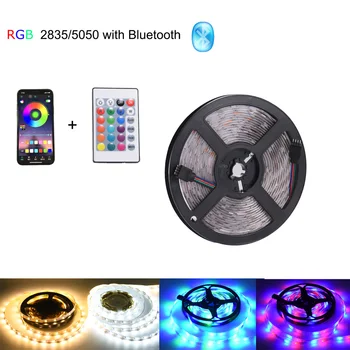 AIRSIX Bluetooth LED Pásy dc svetlo led RGB pásy 5050 2 DC12V LED Svetlo, 5m 10m 835 15m 20m Bluetooth vianoce