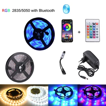 AIRSIX Bluetooth LED Pásy dc svetlo led RGB pásy 5050 2 DC12V LED Svetlo, 5m 10m 835 15m 20m Bluetooth vianoce