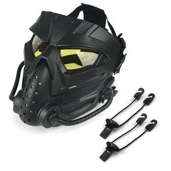 Airsoft Maska Obranné PC Objektív Lebky Paintball CS Streľba Masku, Outdoor, Lov Vojenská Taktická jazda na Bicykli Plnú Tvár Práv