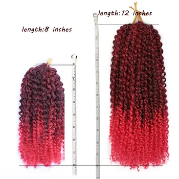 AISI KRÁSY 8&12inch 30g/ks Ombre Marley Sieťky, Háčkovanie Vrkoč predlžovanie Vlasov pre Čierne Ženy Syntetické Pletenie Vlasy Voľne
