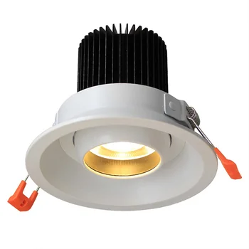 AisilanAdjustable zapustené LED downlight Proti oslneniu bodové svetlo zabudované v obývacej miestnosti, spálne, kuchyne AC85-260V 7W 12W