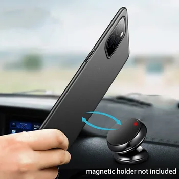 Aixuan plech Držiak do Vozidla Magnetické puzdro pre iPhone 11 Pro Max Magnet Pevný Matný puzdro pre iPhone 11 iPhone11 Pro