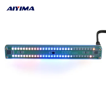 AIYIMA Dual 30 Indikátor Úrovne Farebné Hudobné Zvukové Spektrum Indikátor Stereo Zosilňovač VU Meter Nastaviteľné Svetla, Rýchlosť, S AGC