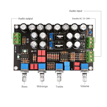 AIYIMA HIFI Predzosilňovač Ovládanie Dosky NE5532 OP AMP Predzosilňovač Ovládanie Hlasitosti DIY Pre výkonové Zosilňovače Zvuku Board Dual