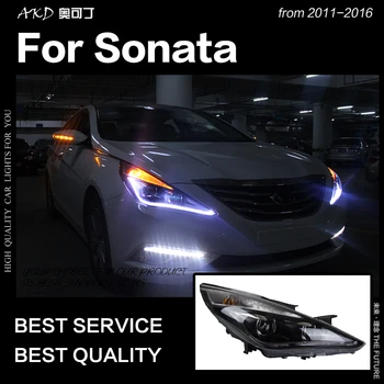 AKD Auto Styling Vedúci svetlo na Hyundai Sonata Svetlomety Rokov 2011-2016 Sonáta LED Reflektor DRL Hid Bi Xenon Auto Príslušenstvo