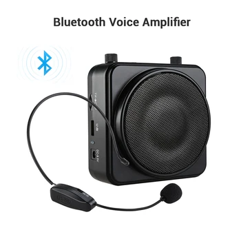 Aker MR2500W 22W Prenosných Bezdrôtových Bluetooth PA Zosilňovač Hlasu Headset Mikrofón 2200mA Zosilňovač, Reproduktor Hlasová Booster