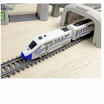Akitoo 2181 Deluxe Edition Simulácia vysokorýchlostnej železničnej motorového vozidla, koľajového vozidla na elektrický vlak harmóniu bullet train darček #1020-2