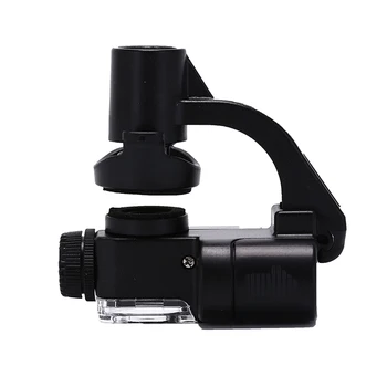 Akryl Mobilný Telefón Mikroskopom Optickej Šošovky S LED Svetlá 90X Univerzálny Zoom Mikro Kamera zväčšovacie sklo Klip