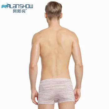 ALANSHOW 4Pcs/veľa Mužov Pevné Boxer Modálne Šortky Plus Veľkosť Pohodlné Boxerky Pánske spodné Prádlo