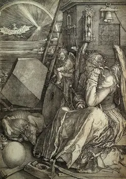 Albrecht Durer: Melancolia olejomalieb na plátne umenie Výtlačkov Múr Umenia Pre Obývacia Izba, Spálňa Decor