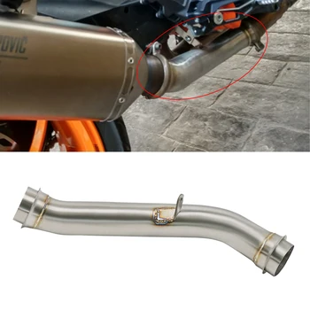 Alconstar Motocykel Výfukových Šál Uniknúť Upravené Konektor Stredného Prepojenie Potrubia Pre 60 mm KTM 1290 Super-2016