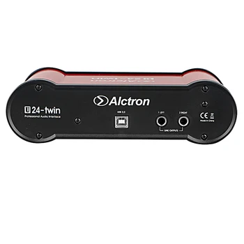 Alctron U24-TWIN zvuková karta 24bit Dual Channel USB audio rozhranie signálu z D Profesionálne externé vysielanie kotvy