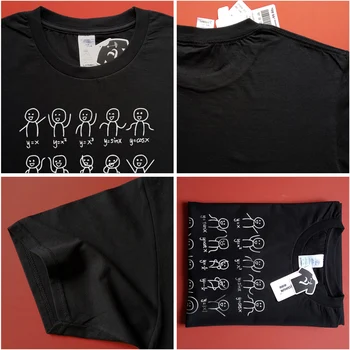 Algebra Tanec, Zábavné Graf Údaje Matematické Rovnice T-tričko Bavlnené Tričká Voľné Oblečenie Top Tee Normálne Krátky Rukáv Plus Veľkosť Tenké