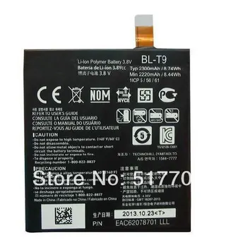 ALLCCX batéria BL-T9 pre LG/Google Nexus 5 D820 D821 Nexus 5 16GB s dobrou kvalitou
