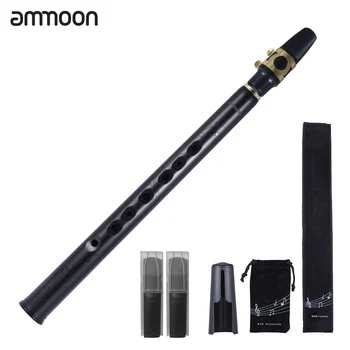 Ammoon Mini Pocket Bb Saxofón Sax ABS s Alto Mouthpieces 2ks Reed, prepravný Vak Woodwind Nástroja