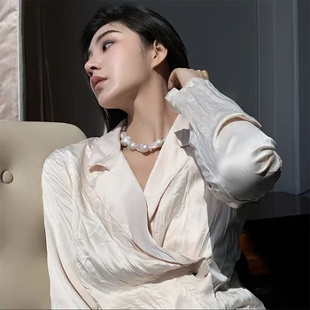 Amorita boutique Taliansko dizajn Prírodných Barokový Pearl queen Náhrdelník
