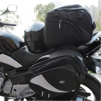 AMU Nepremokavé Tašky Oxford Motocykel Zadné Sedadlo Package Tašky Motos Chvost Batožiny Strane Kufor Motocross Oleja, Palivovej Nádrže Taška