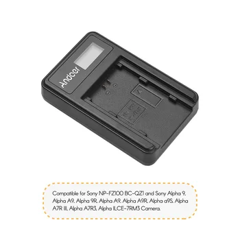 Andoer USB Kamera, Nabíjačka pre Sony NP-FZ100 Batérie A7III A7RIII A7SIII A9 Fotoaparát