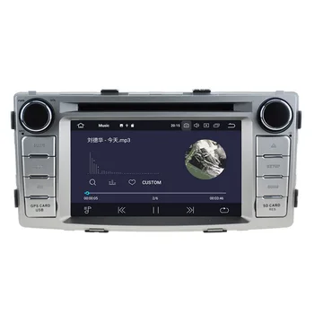 Android 10.0 Auto, DVD, Stereo prehrávač Multimediálnych súborov Na Toyotu Hilux Fortuner na roky 2012-Rádio GPS Navi Audio stereo Hlava jednotka zdarma mapu