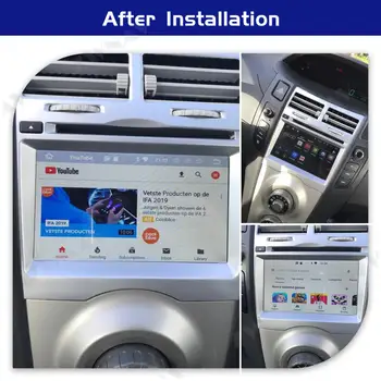 Android 10.0 obrazovke Auto DVD Prehrávač Pre Toyota Yaris 2005-2011 GPS Navigácie Auto Audio Rádio Stereo Multimediálny Prehrávač Vedúci Jednotky