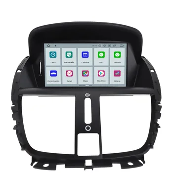 Android 10.0 Rádio Stereo GPS Auto DVD Prehrávač Pre Peugeot 207 2007-2011 2012 2013 navigáciu Multimediálne Auto IPS DSP jednotka