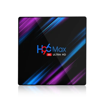 Android 10.0 Tv Box H96 MAX Rockchip 64GB Android Set-top Box BT4.0 2.4/5.0 G WiFi 4K 3D Smart TV BOX Google Player android tvbox