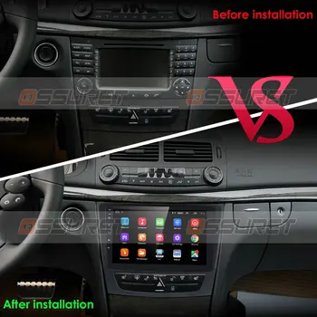 Android 10 9 Palcový Auto DVD Radio Player pre Mercedes Benz triedy E W211 E200 E220 E300 E350 E240 E270 E280 CLS TRIEDY W219 RDS GPS