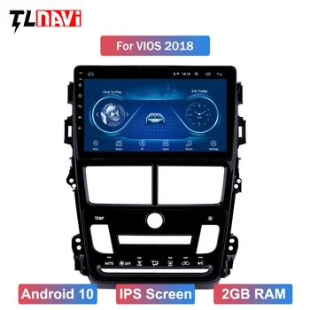 Android 10 Auto DVD Prehrávač, GPS Navigácie, Multimédiá Pre 1Toyota Vios Yaris Rádio 2018 auto stereo bluetooth