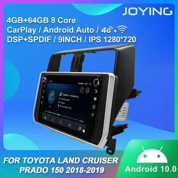 Android 10 autorádia prehrávač 4GB+64GB vedúci jednotky multimediálne video RDS IPS GPS prehrávač pre TOYOTA Pôdy Cruiser Prado 150 2018-2019