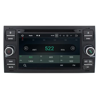Android 10 Dvoch Din 7 Palcový Auto DVD Prehrávač Pre Ford Focus ford Kuga, Transit Bluetooth Rádio, RDS USB, SD volant ovládanie Zdarma Mapu