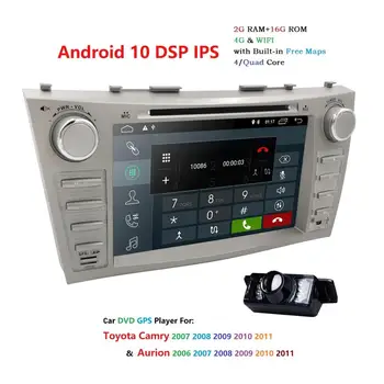 Android 10 IPS Auto DVD Pre TOYOTA CAMRY V40 AURION Master DSP v40 2007-11 auto rádio s google play