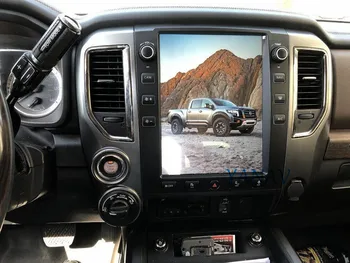 Android 2 Din autorádia GPS Navigácia Pre Nissan Titan 2016-2019 Vertikálne Obrazovke Car Audio Stereo Prijímač Multimediálny Prehrávač