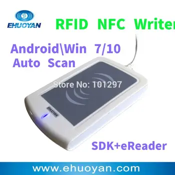 Android/ Rfid technológie NFC Čítačkou Spisovateľ 13.56 MHZ ER302 Android +Auto Scan (automatické vyhľadávanie Reader+ SDK+Softvér eReader + Štítky