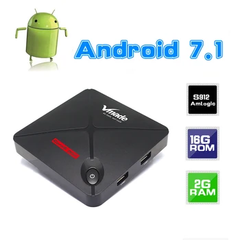 Android TV Box Android 7.1 V9PRO 2G 16GB Bluetooth 4.2 HD 4K Set-Top Box, 3D obraz, Smart TV BOX WiFi 2.4 G&5G 2021 Media Player