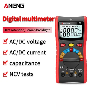 ANENG H01 1999counts Digitálny Multimeter Testery Automobilov, Elektrických Comprobador Tranzistor Tester Multitester Multimetro