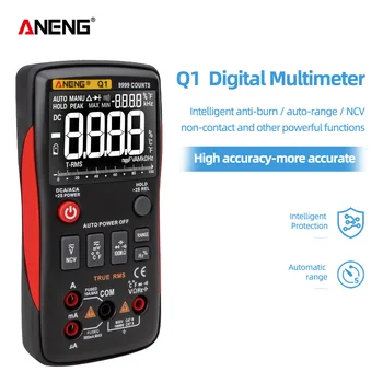 ANENG Q1 True-RMS Digitálne Multimeter Esrmeter Testery Automobilov, Elektrických Dmm Tranzistor Vrchol Tester Metrov Odpor