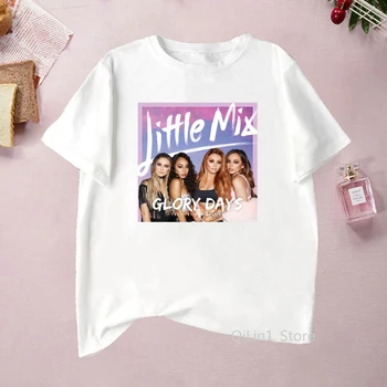Anglické Dievča, Hudobné Skupiny Little Mix tlač tričko ženy móde, hip hop, rock t shirt lumbálna streetwear biela 90. rokov chladné letné topy