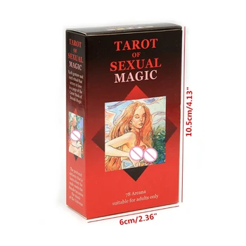 Anglické Tarot Sexuálnej Mágie 78 Karty Paluby pre Dospelých Dosková Hra Veštenie H58D