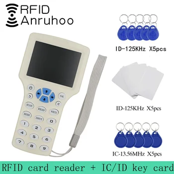 Anglický 10 IC/ID Frekvencie (RFID) Riadenie Prístupu Čítačka Kariet NFC Šifrovanie Karty Spisovateľ UID Čip Rozmnožovacie Smart Key Kopírka