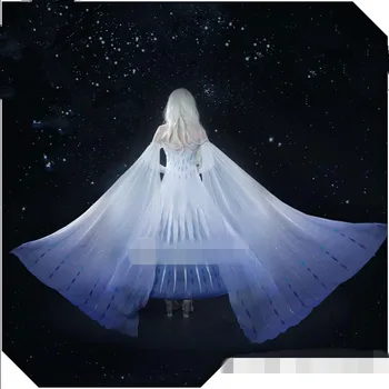 Anime 2021 Elsa Cosplay Kostým elsa šaty transformovať Biela Formálne Klasická A