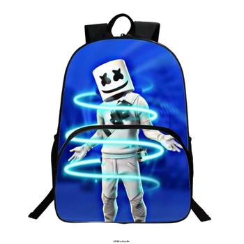 Anime Batoh DJ Marshmello Cartoon Vonkajšie Chlapec Dievča Detí, Školské tašky Deti Študent Teenager Schoolbags