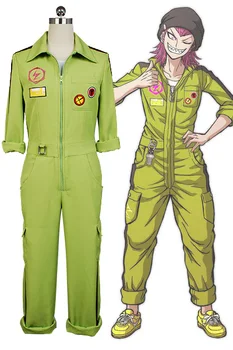 Anime Cosplay Super DanganRonpa2 Kazuichi Souda Cosplay Kostým Celý Set Oblečenia Muži Ženy Jumpsuit Halloween Kostýmy pre Dospelých