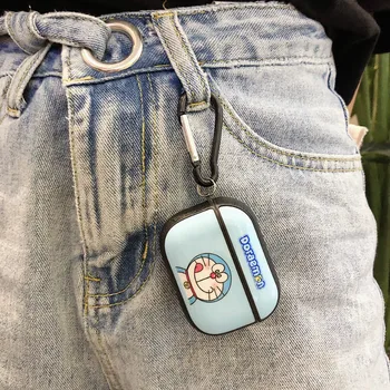 Anime Doraemon Stroj Cat Slúchadlá Prípade AirPods 1 2 Pro Plnenie Box Mäkké Silikónové Bezdrôtové Bluetooth Slúchadlá Kryt Coque