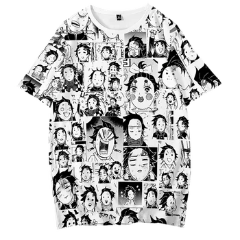 Anime Démon Vrah Kimetsu Č Yaiba Tanjiro Kamado Cosplay Kostým Zenitsu Tričko Muži T-shirt Zábavné Vytlačiť Kimono Pre Ženy CS143
